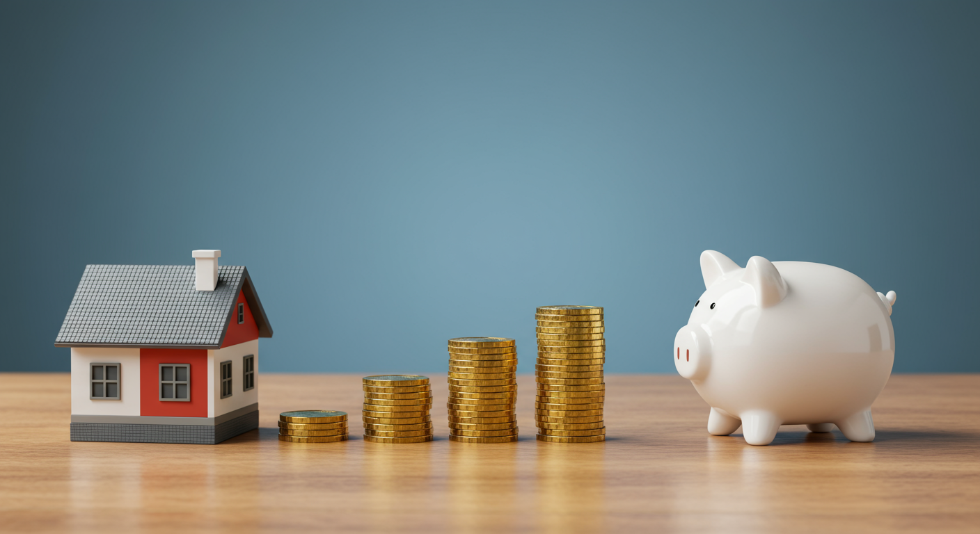 house-beside-a-piggy-bank