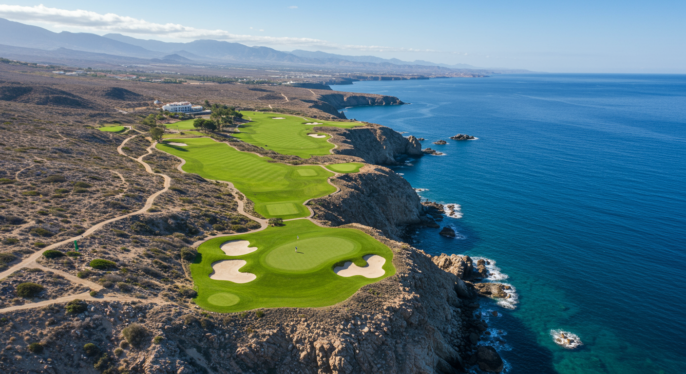 Golfing at Danzante Bay.