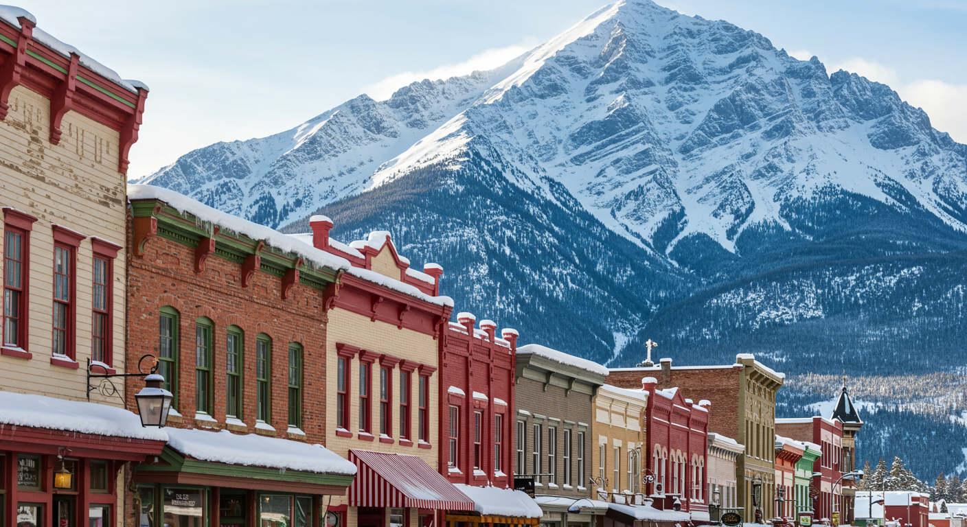 Snow-covered ski slopes with chairlift in Telluride, Colorado, on a clear day.