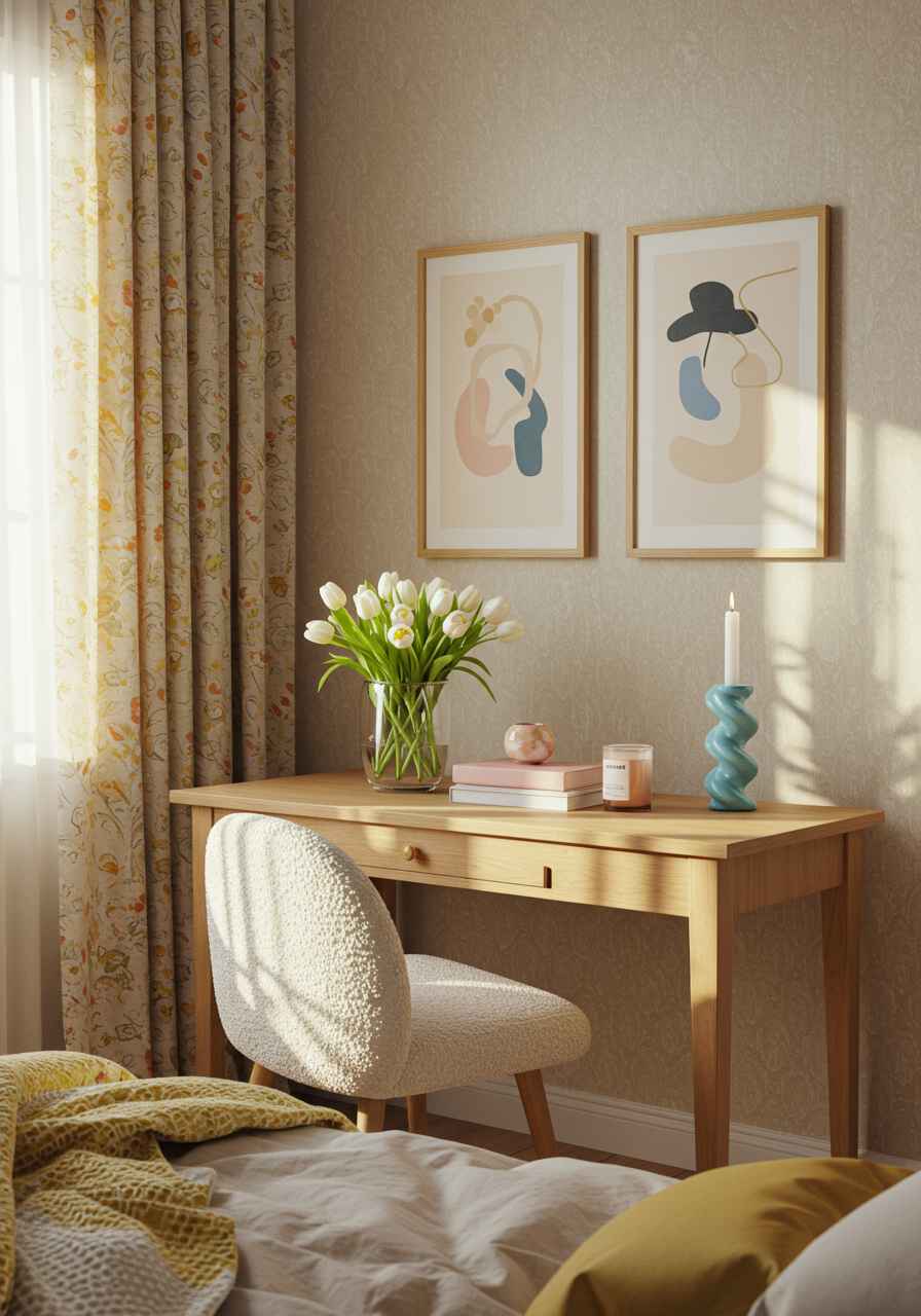 Image may contain Chair Furniture Art Painting Indoors Interior Design Table Home Decor Adult Person and Wedding