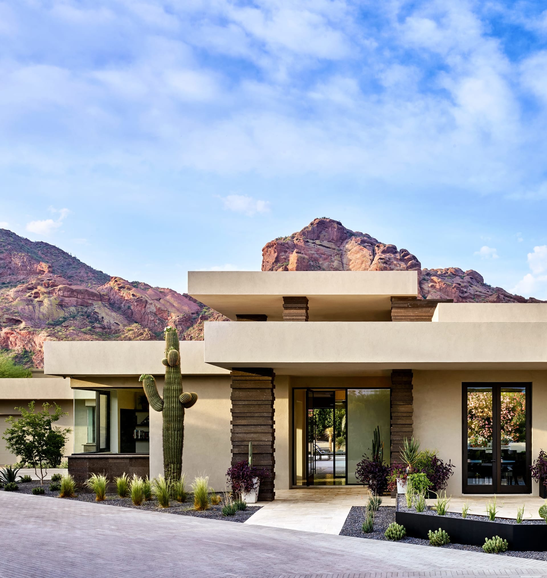 Contemporary modern estate with stone in Arizona