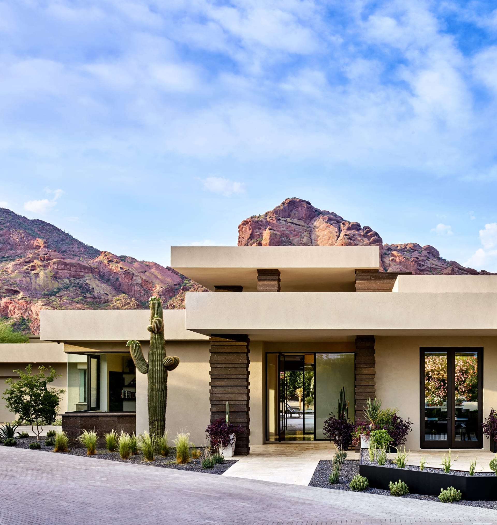 Contemporary modern estate with stone in Arizona