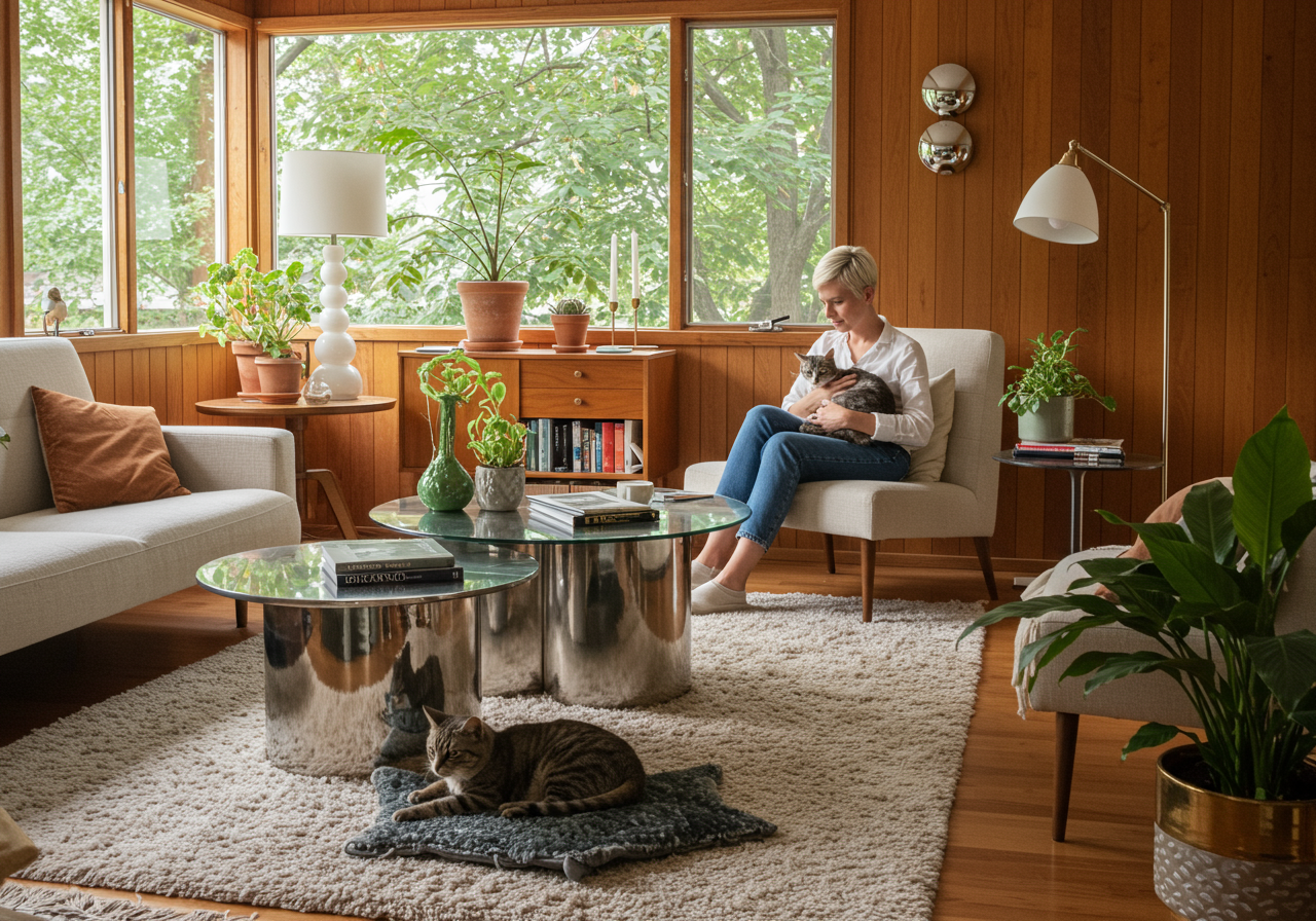 Image may contain Heidi Gardner Person Sitting Adult Desk Furniture Table Plant Chair Indoors and Interior Design