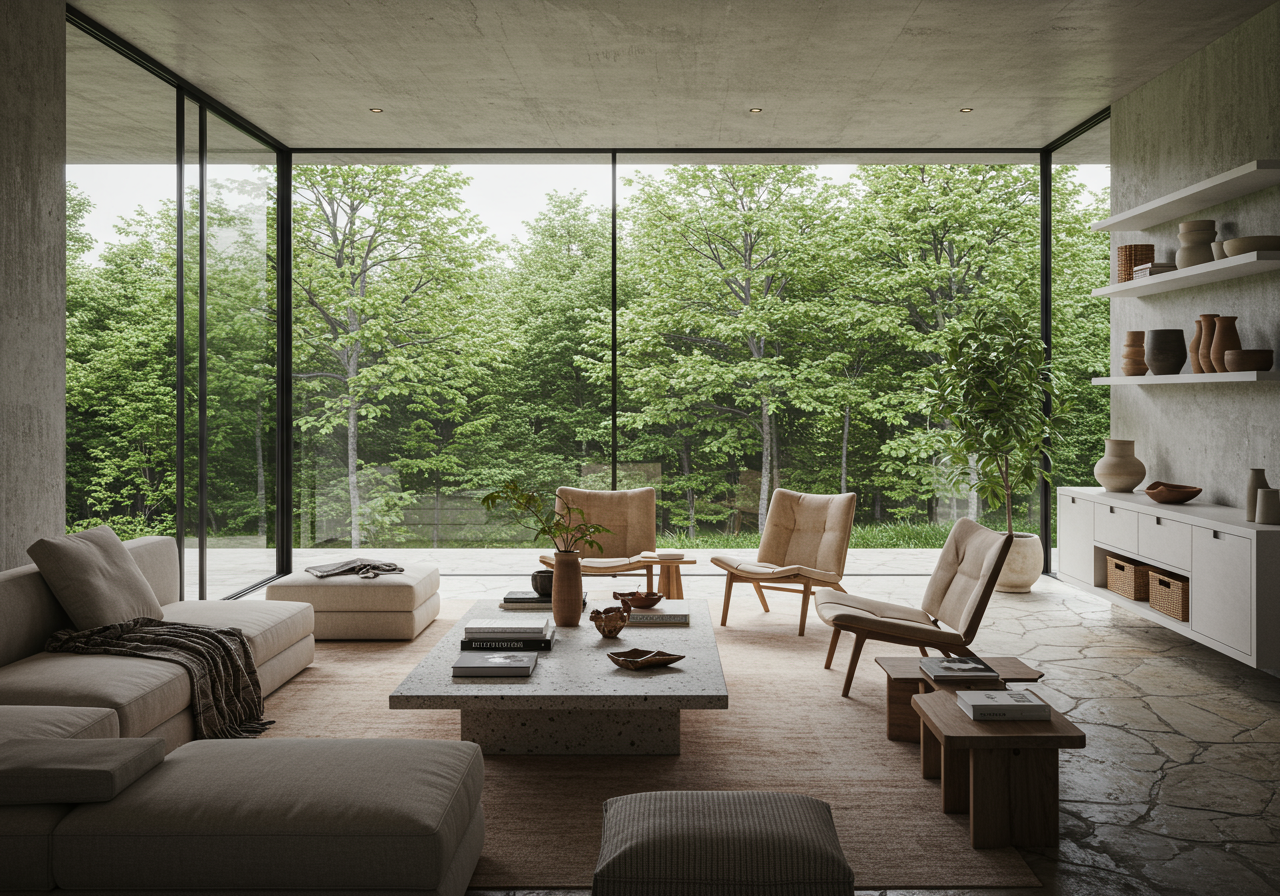 The recording studio lounge is furnished with Stahl Band chairs a Casa Atica sofa pingpong and chess tables by Rasttro...