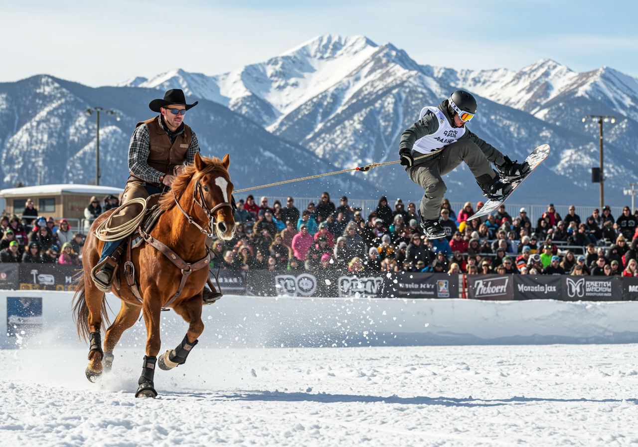 Skijorning Competition in Heber Utah 