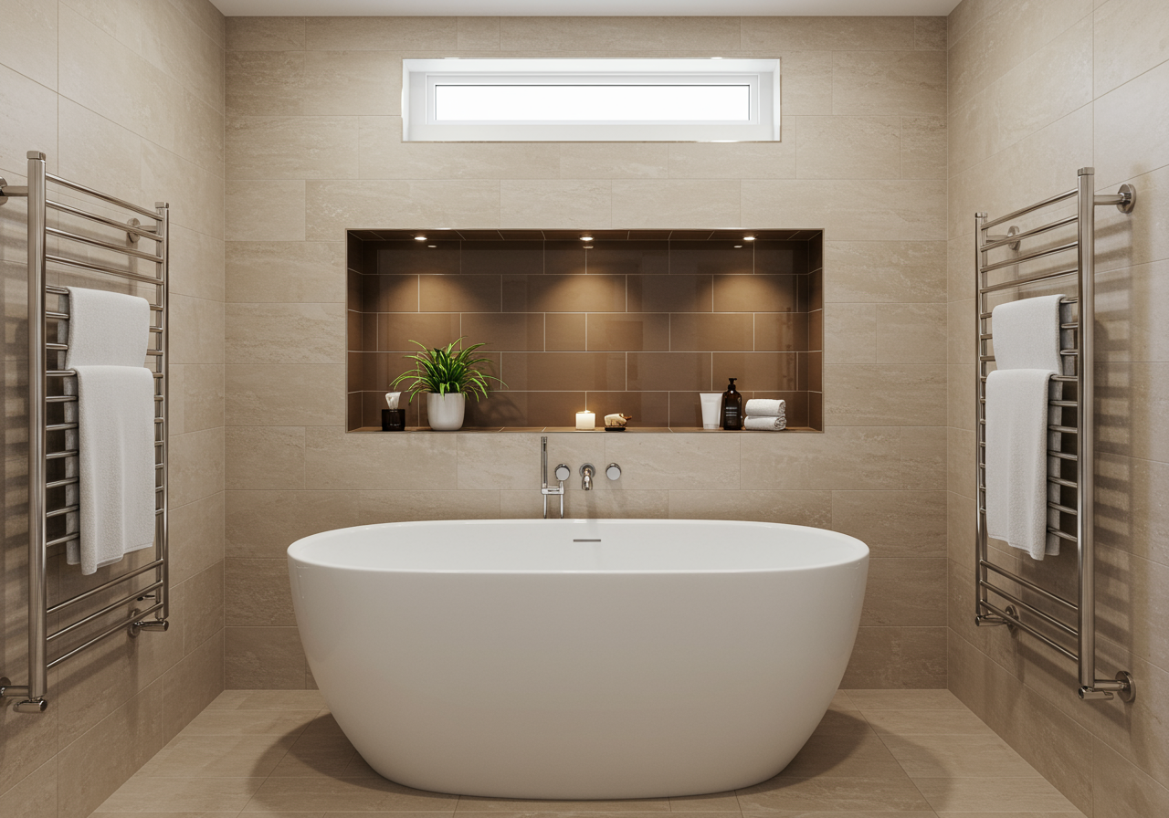 large soaking tub