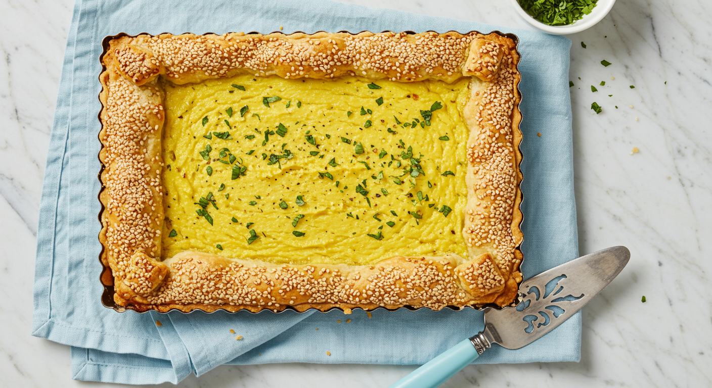 spinach cheddar slab quiche