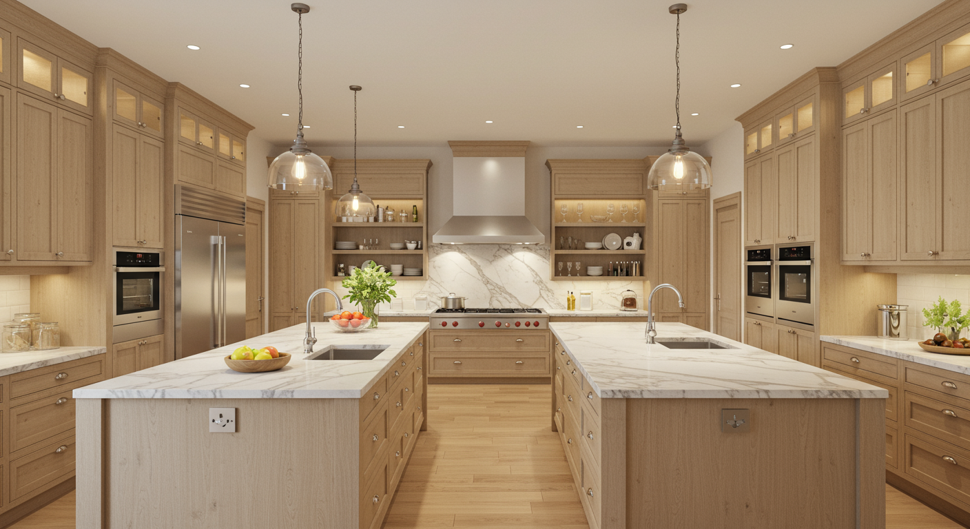 Multi-layered kitchen lighting