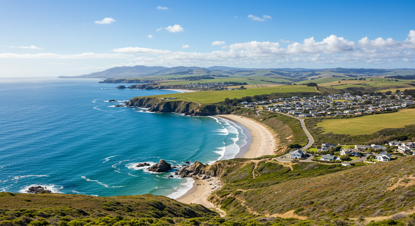 Pacifica State Beach and Seacoast Near San Francisco