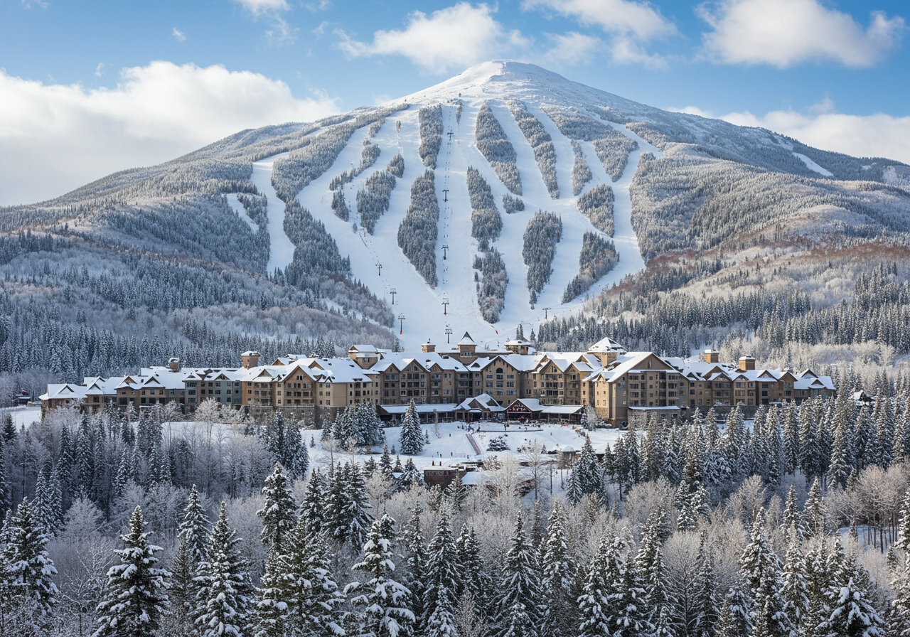 A View of Deer Valley Ski Resort in Park City 