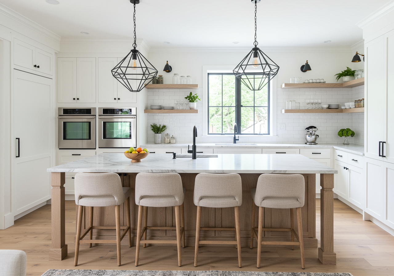 Neutral coastal kitchen
