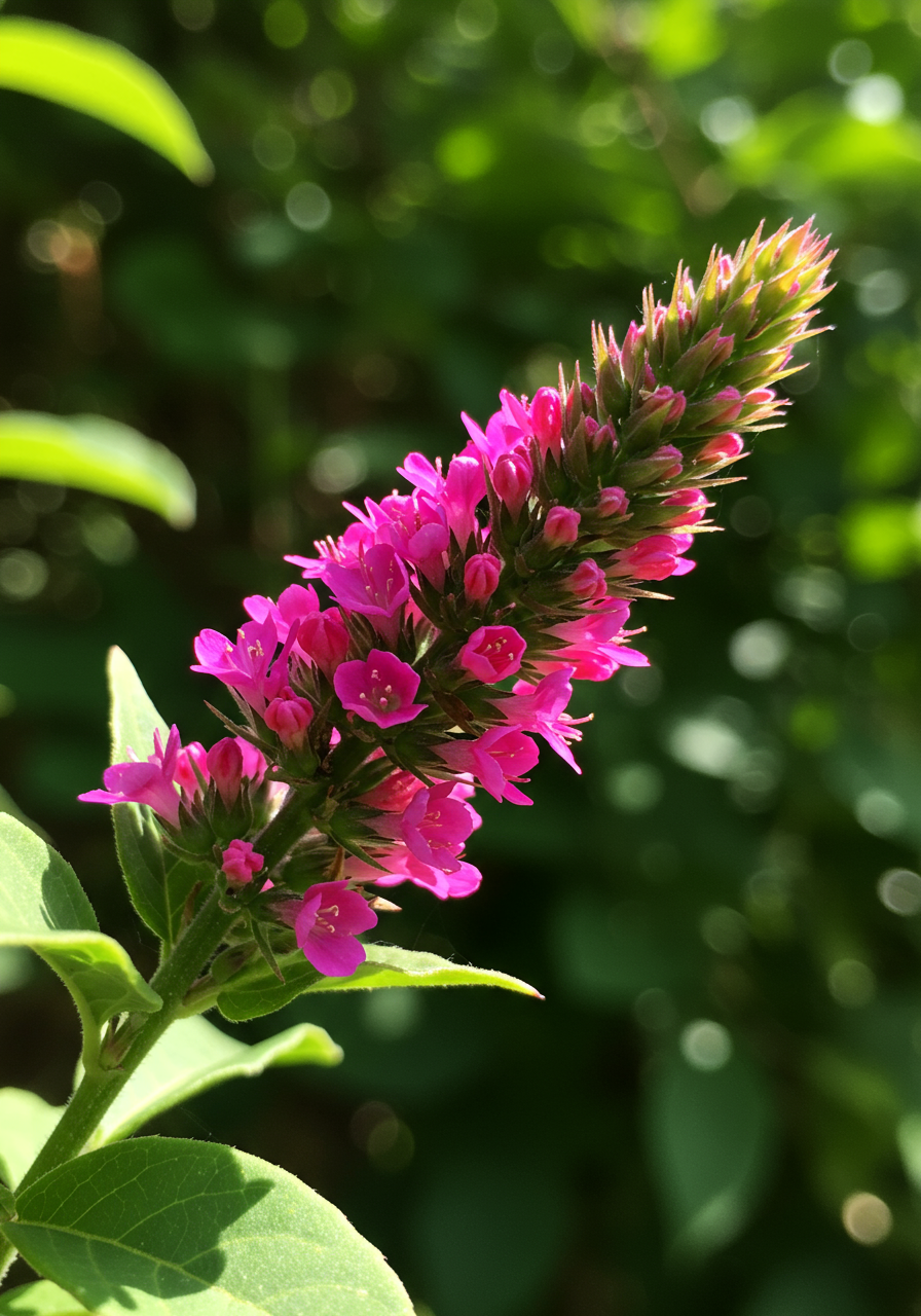 Walking trail with blooming flowers at Niguel Botanical Preserve, Laguna Niguel