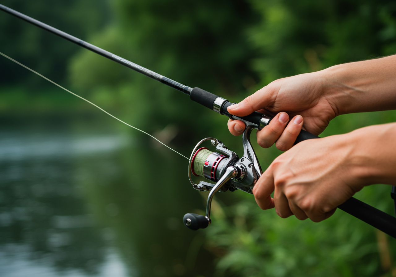 Fishing and swimming