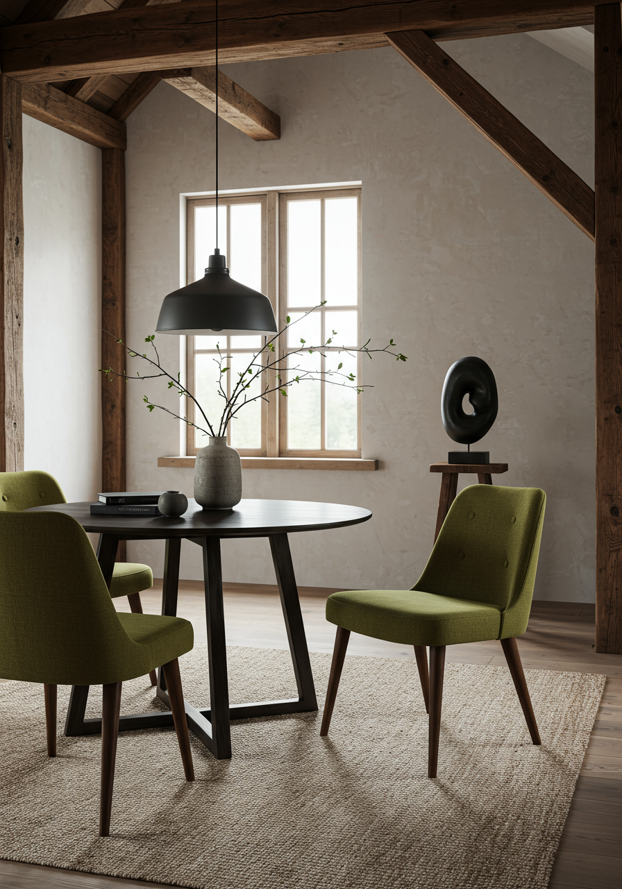 Image may contain Furniture Table Dining Table Lamp Chair Indoors Interior Design Architecture and Building