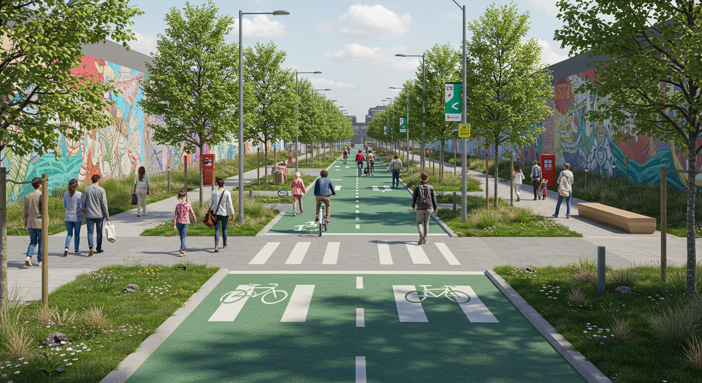 Connecting the City By Foot and Bike