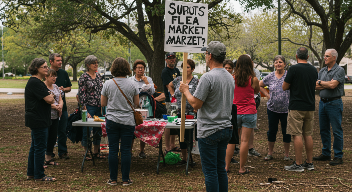 Central Flea Market organizer Hector Vaca
