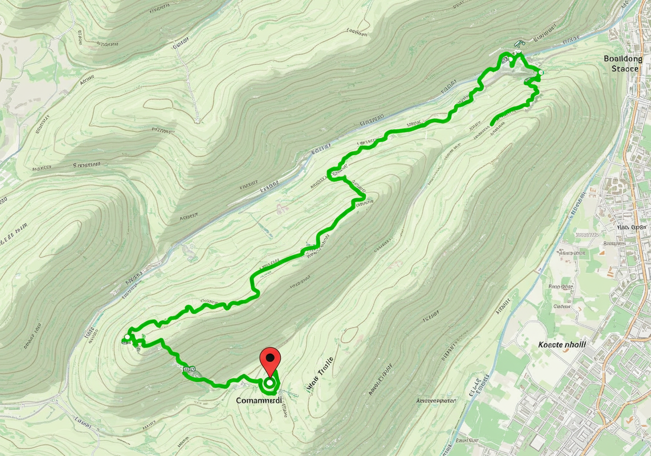 Los Leones Trail map