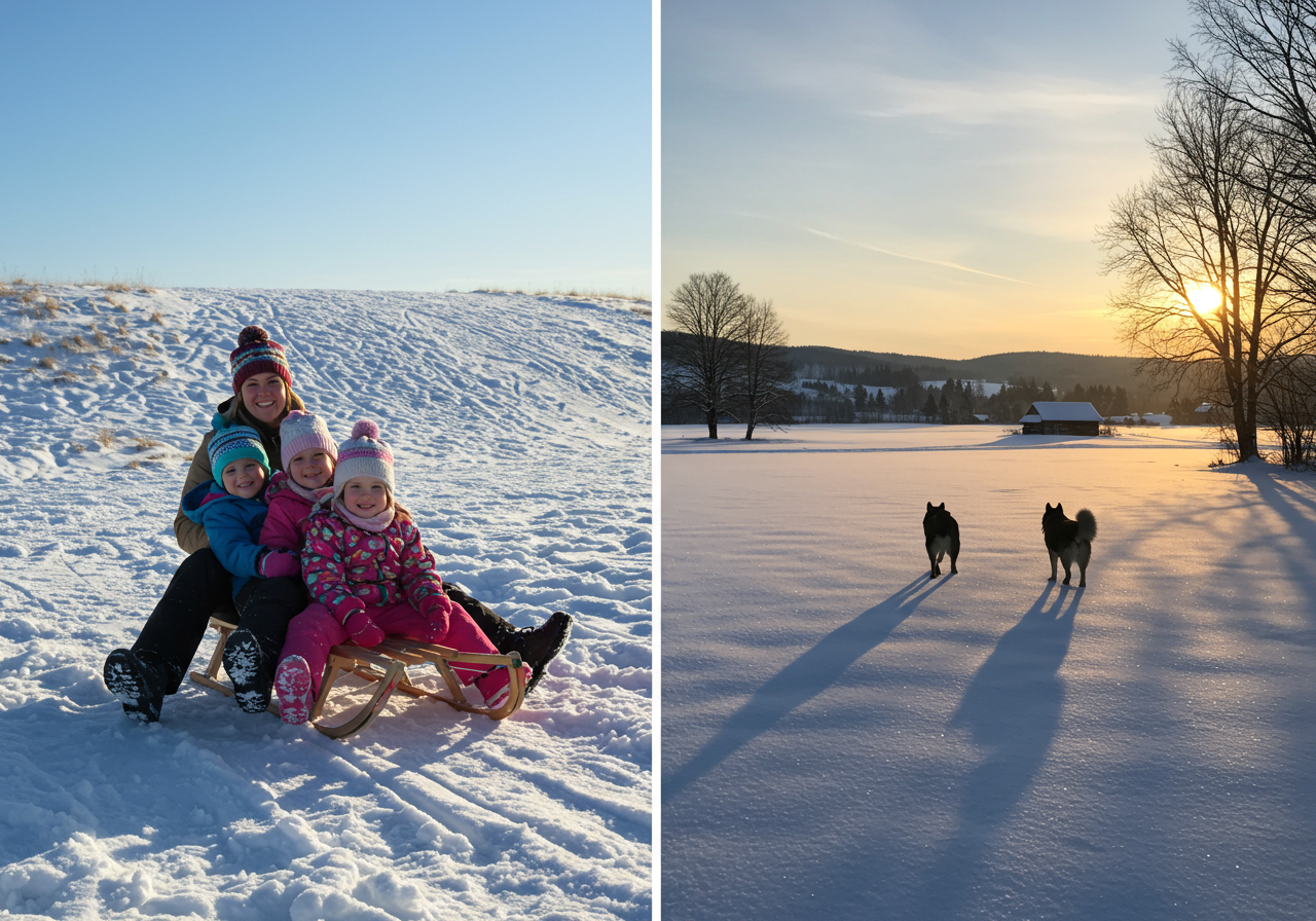 Gunnison and Crested Butte Winter Activities - Sledding and Dos Rio Trail