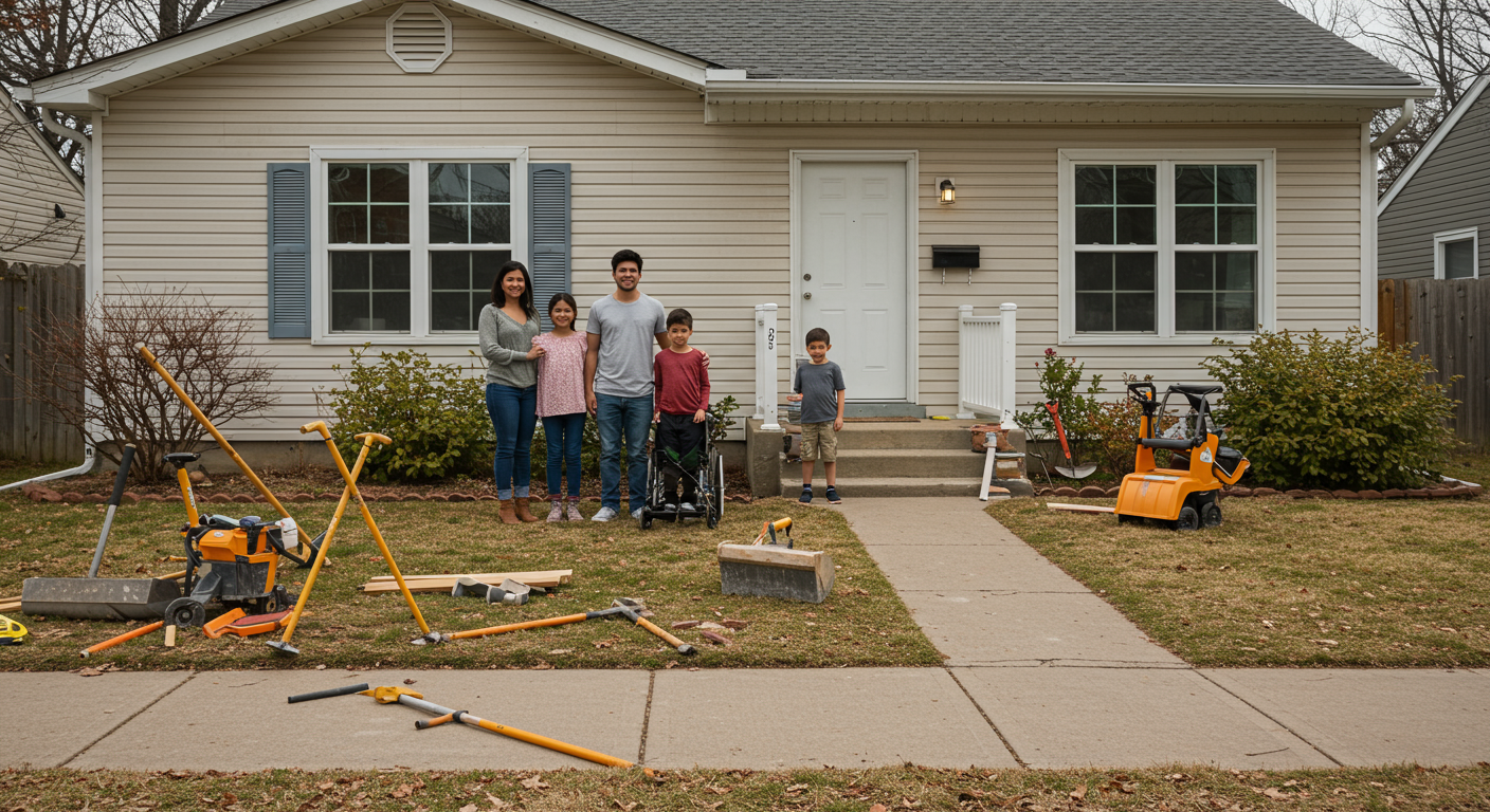 A photo to accompany a story about home improvement grants