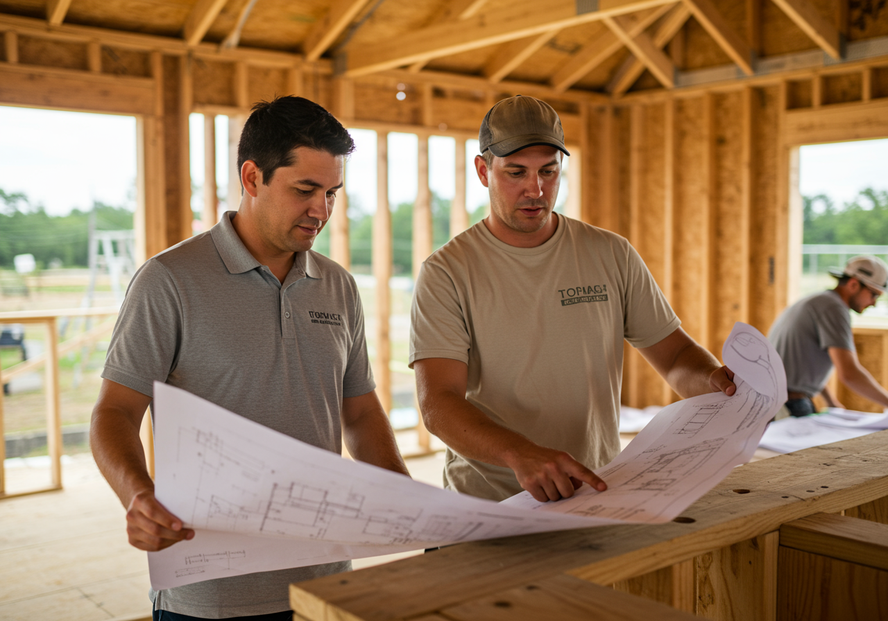 on site of a new construction home in Philadelphia