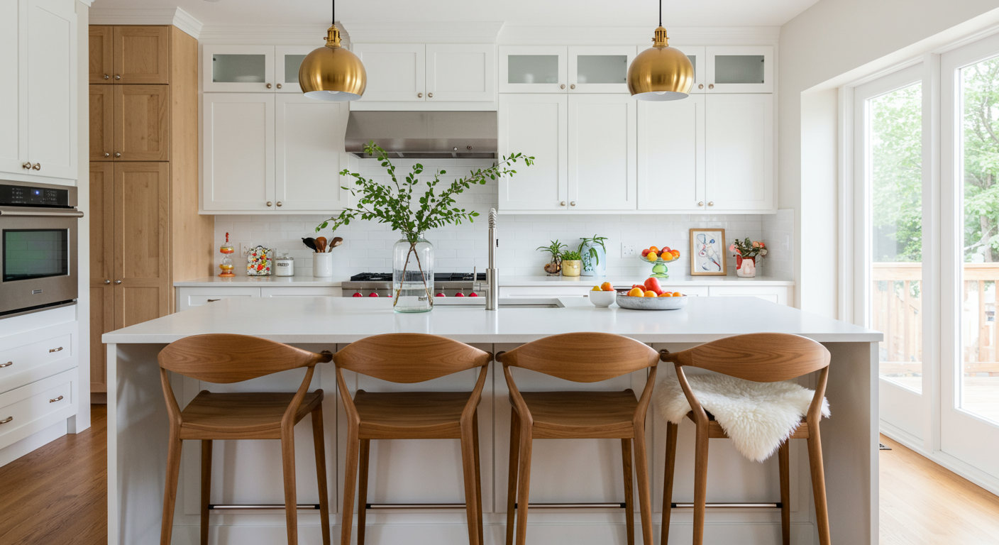 authentic mid-century home kitchen