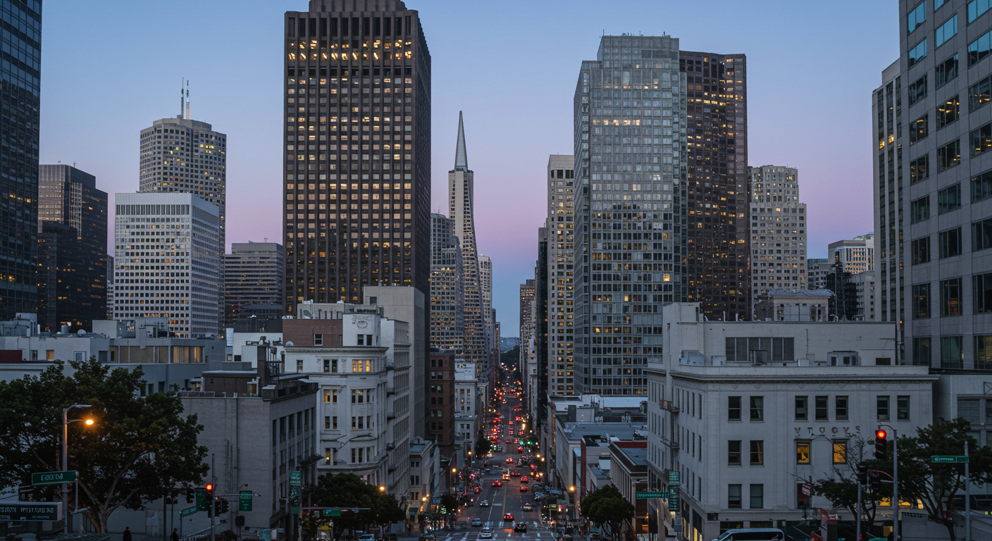 a tall tower in a city