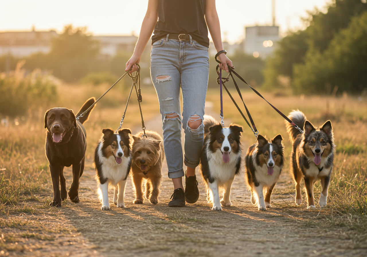 Dog using agility equipment at Butcher Dog Park in Campbell with owners nearby.