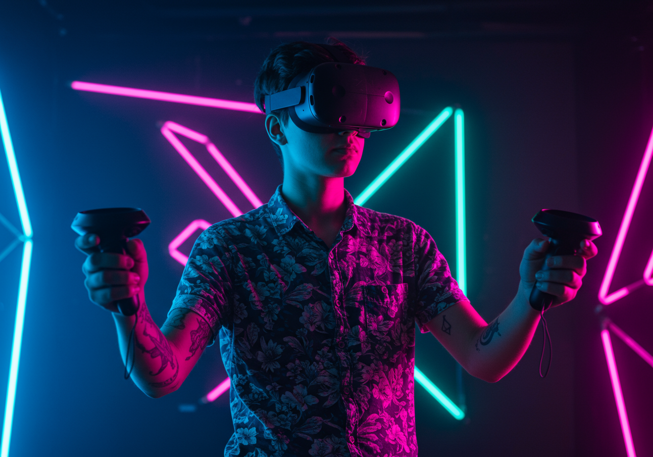 Enter a virtual world at Redline VR