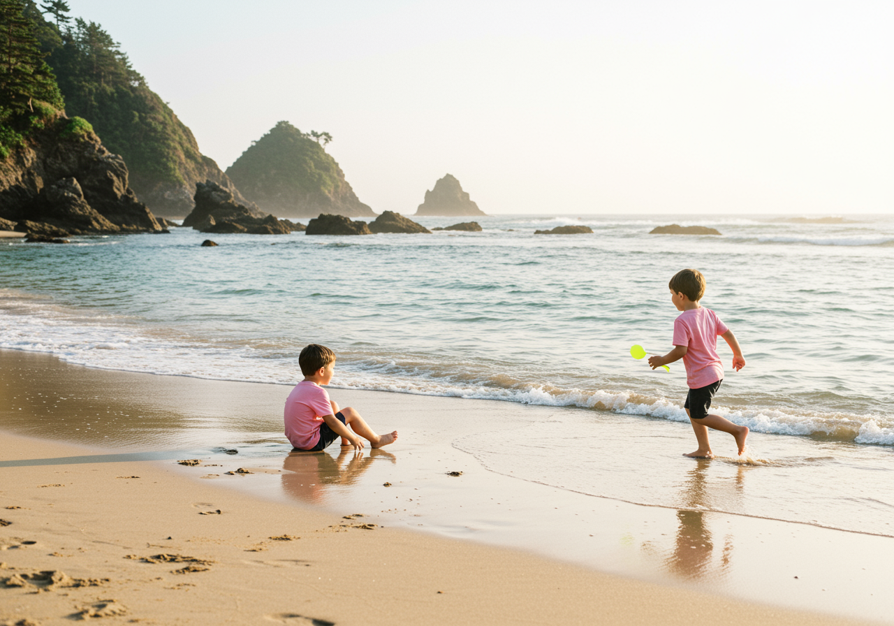 Clear water and reefs at Diver’s Cove beach in Laguna Beach