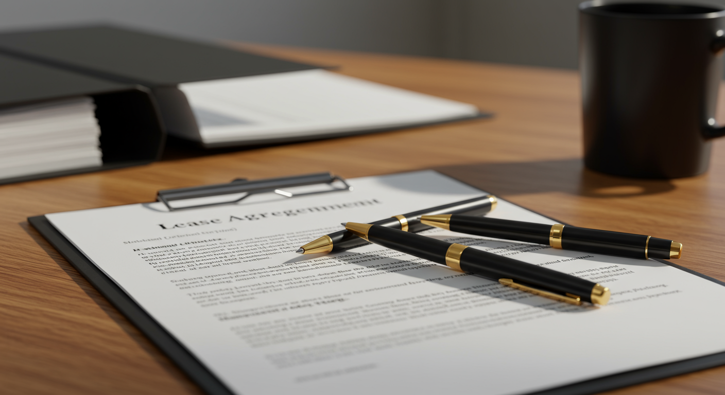 Image of lease contract