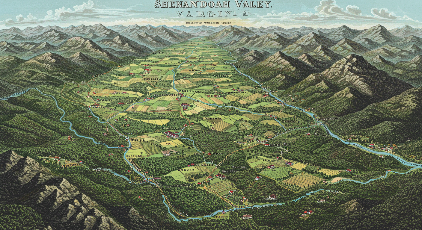 The Shenandoah Valley in Virginia