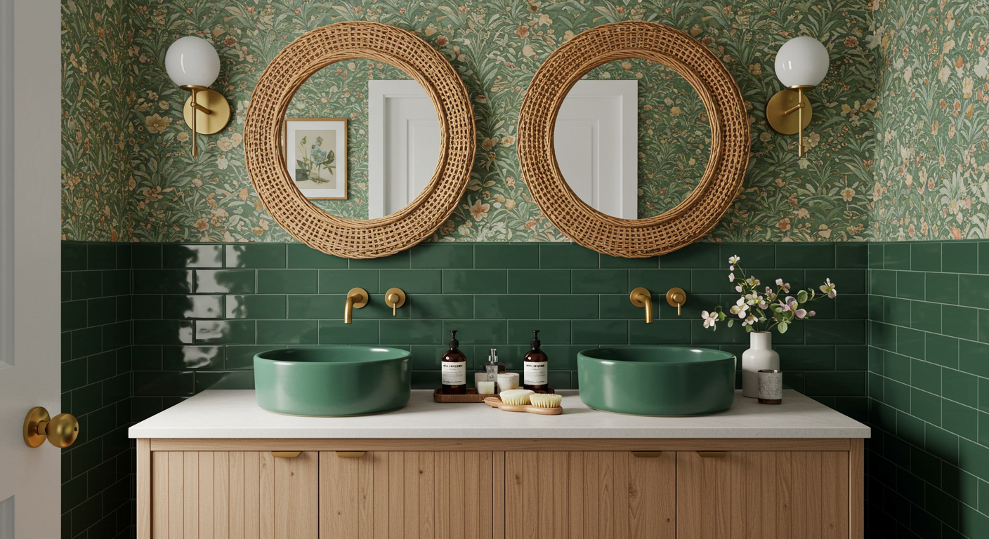 Lilac colored bathroom