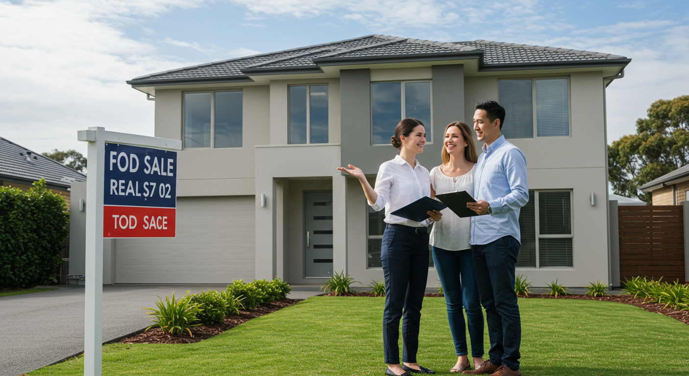 Real Estate Agent Selling A House