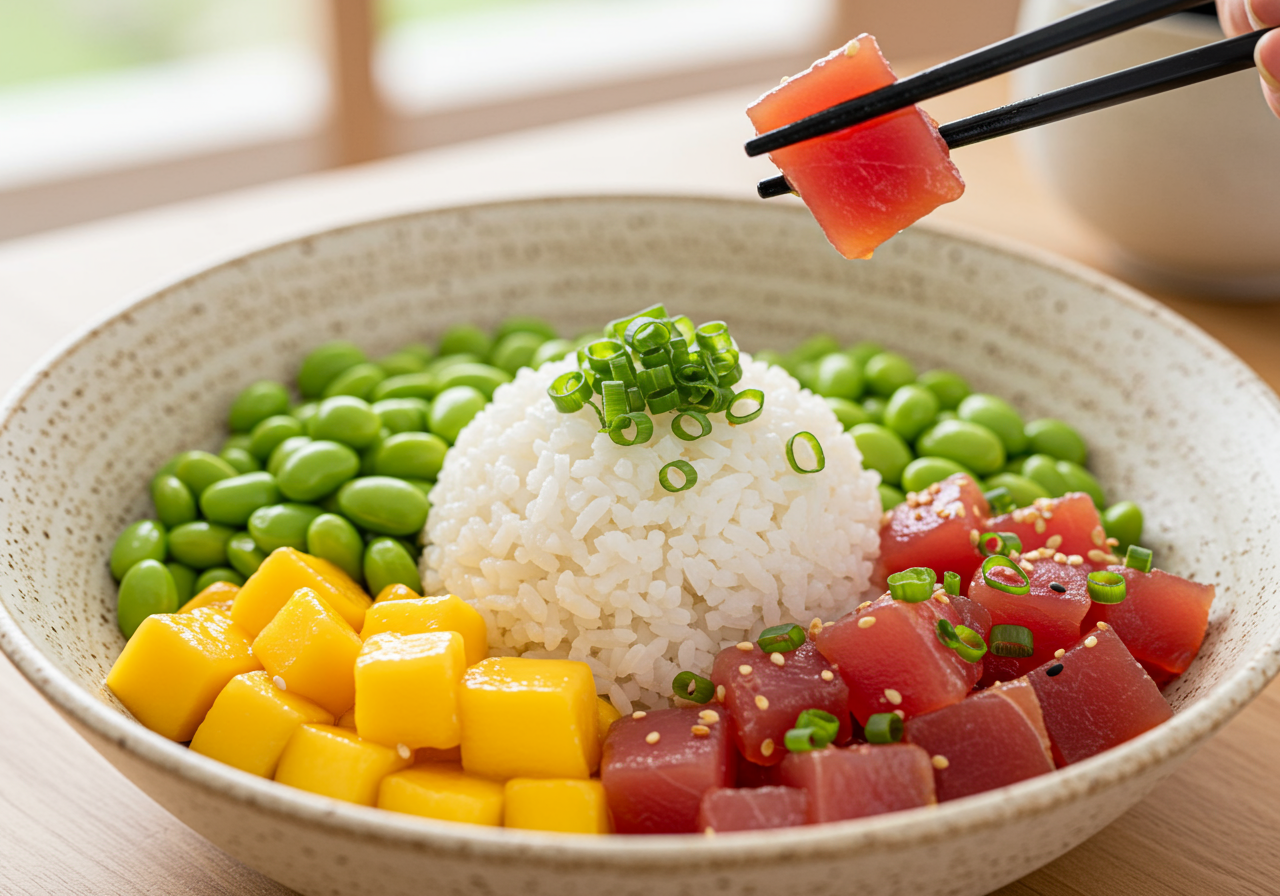 Hawaii Poke Bowl Photo | Restaurants in Honolulu | Richmond Realty Hawaii