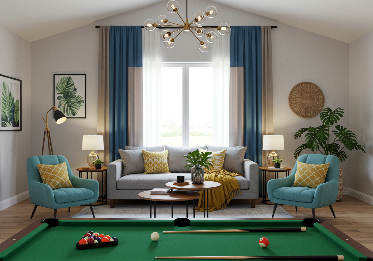 rule of thirds decorating living room