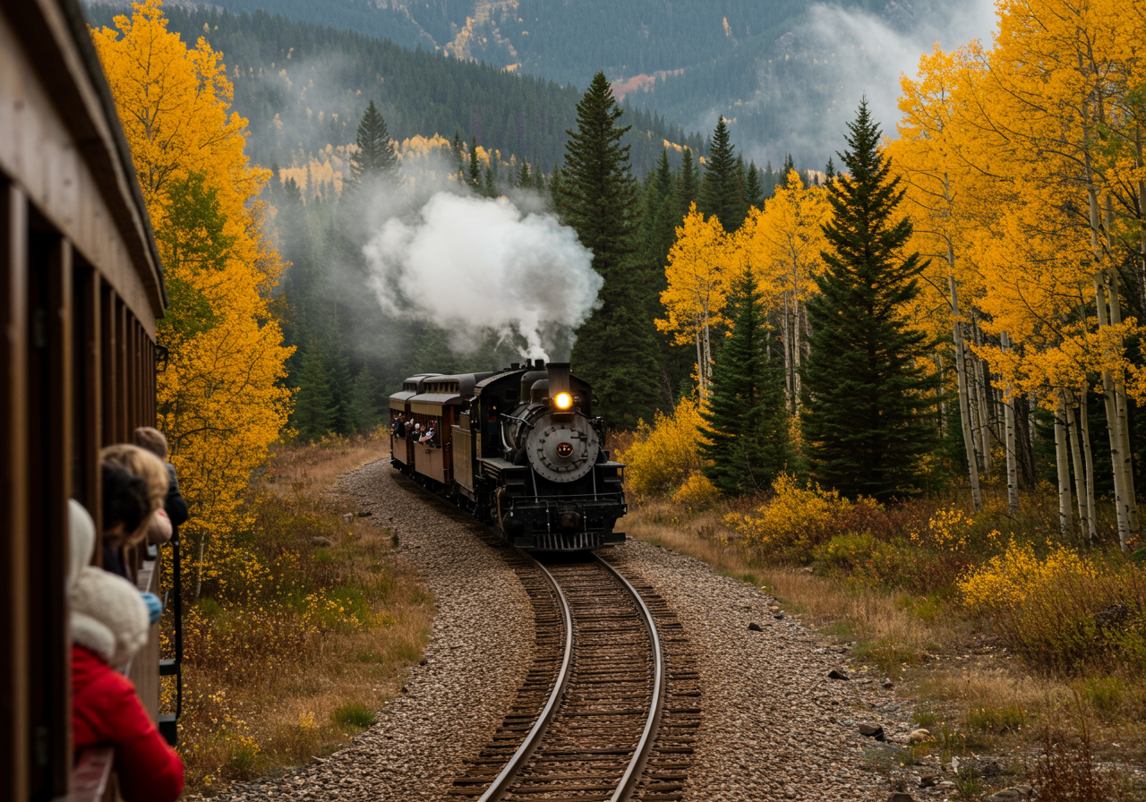 Georgetown loop Colorado scenic fall drives