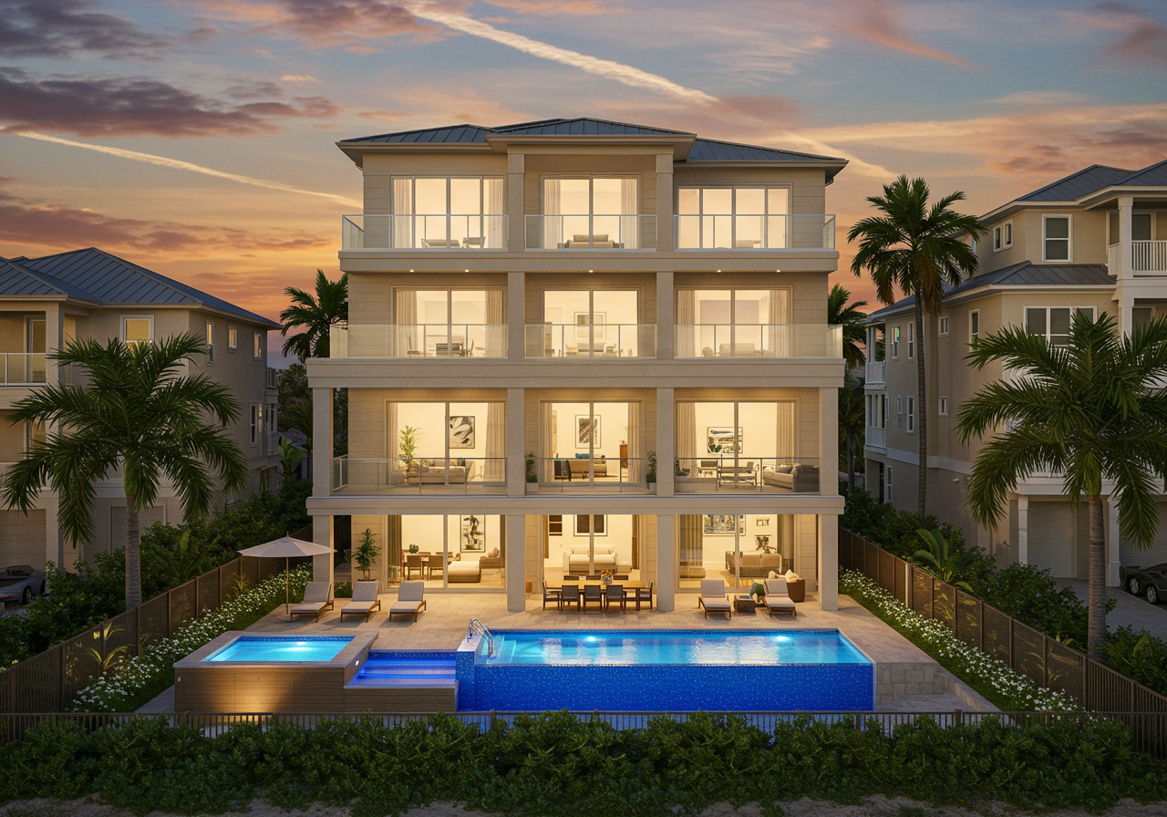 Graphic illustrating the escrow process in a real estate transaction