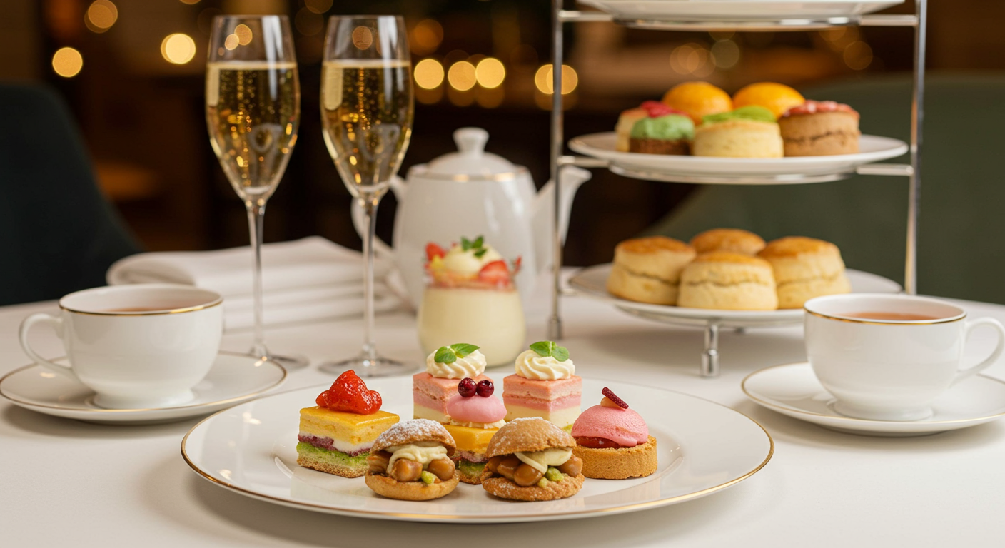 Food from Hotel Del Coronado's 2024 Christmas dinner buffet