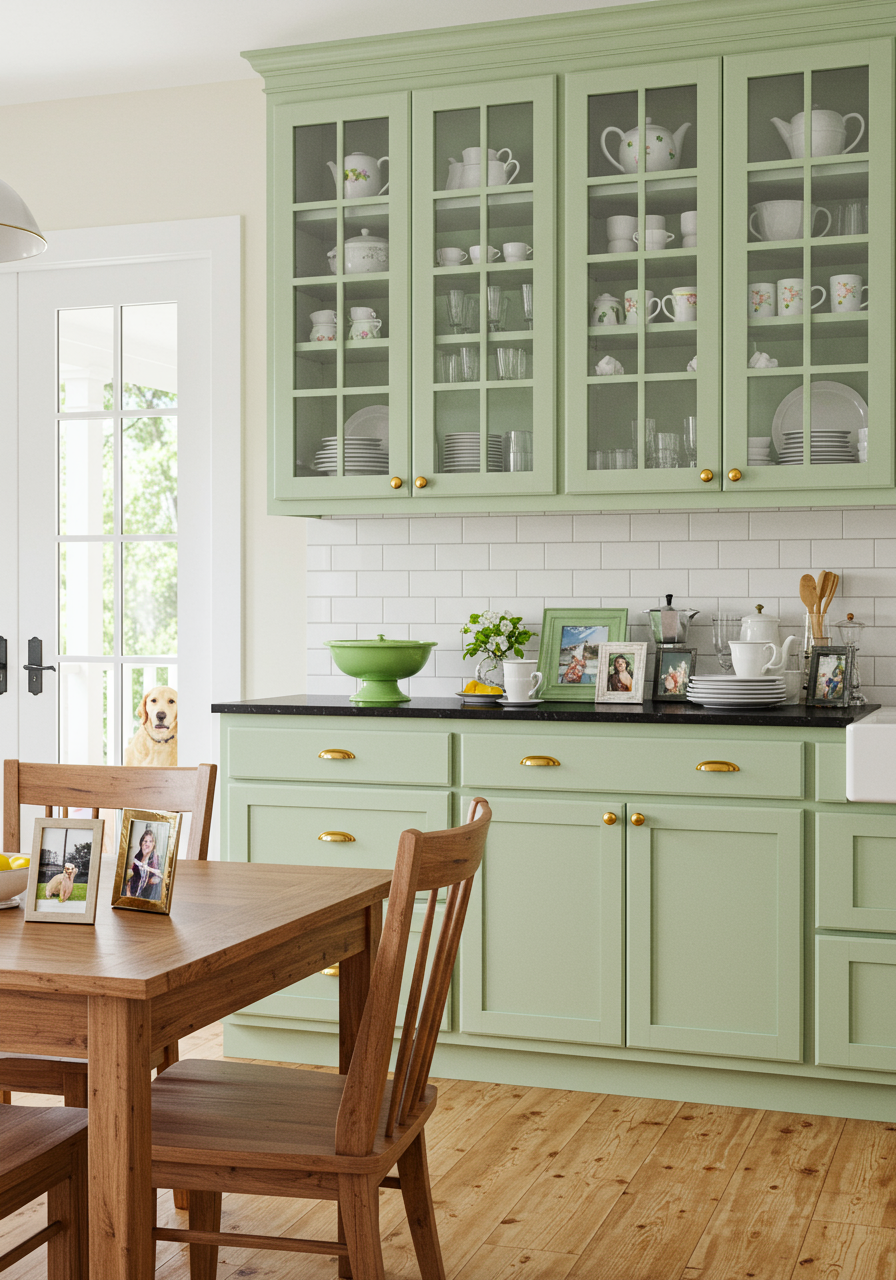 retro kitchens ideas mint green furniture