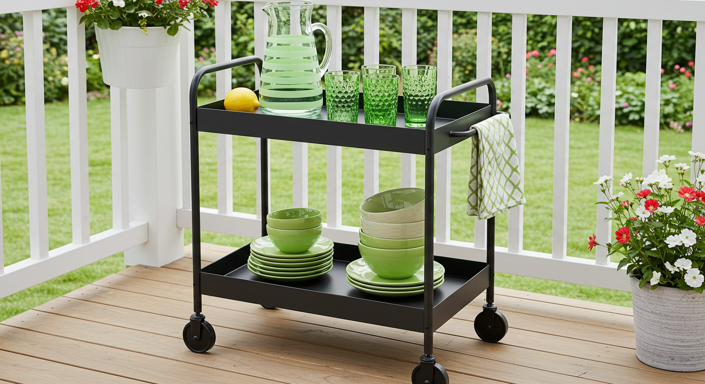 A stocked bar cart is your best friend