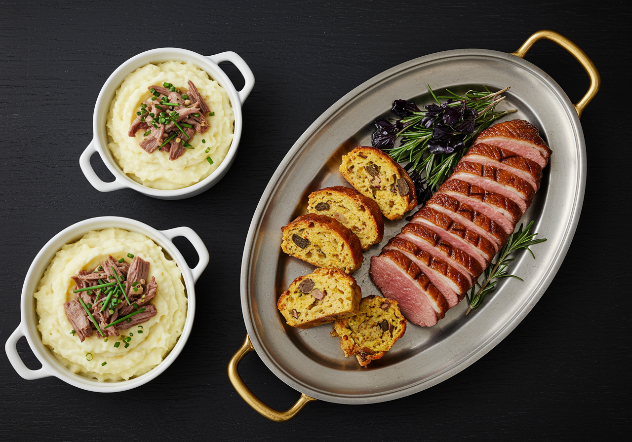 Christmas dinner 2024 from San Diego restaurant Lionfish located in the Gaslamp Quarter