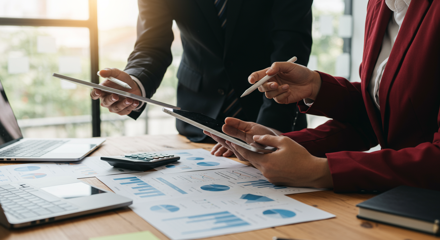 A person assessing their finances for their first investment property