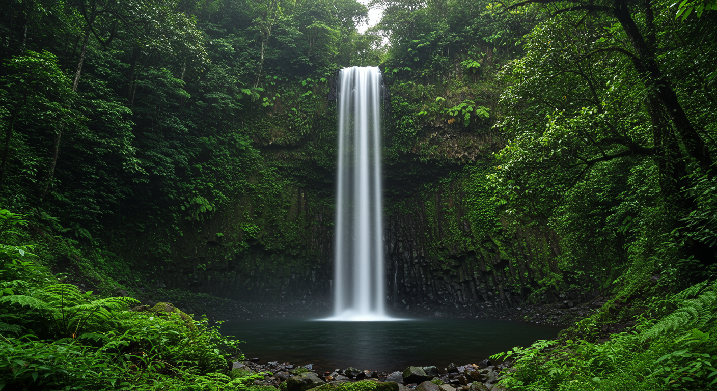 waterfall in hilo big island