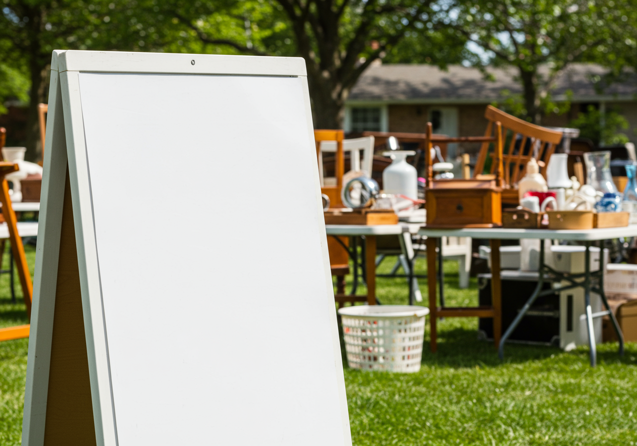 Declutter with a garage sale