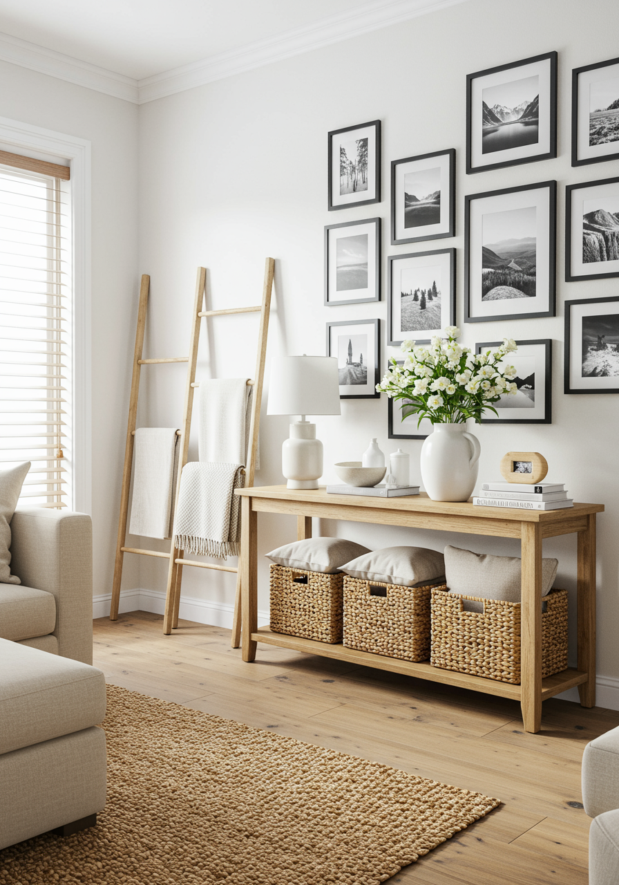 7 Creative Decor Tips for Homes with a Living Room Entryway Combo