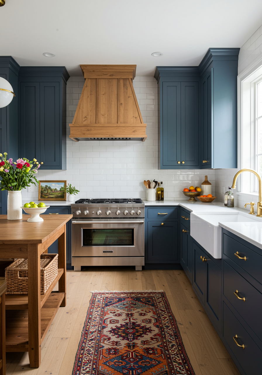 kitchen colors navy