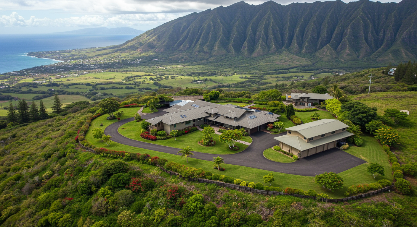118 E Huapala Pl Launiupoko Front view aerial