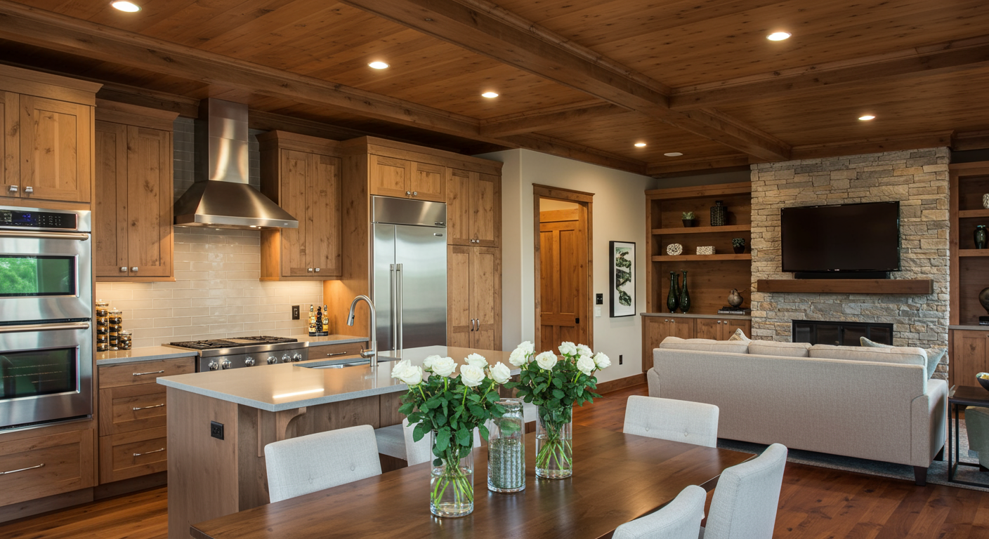 Beautiful home interior with open floor plan