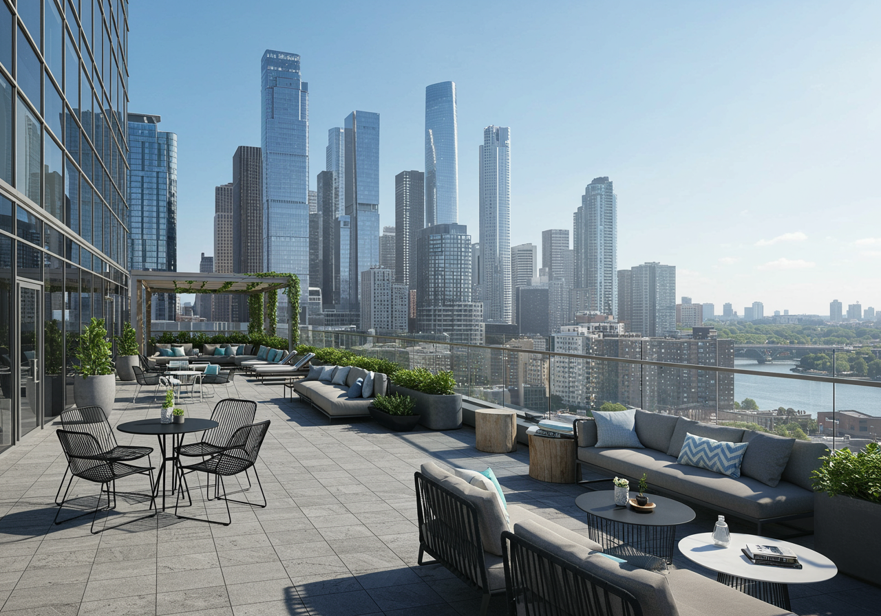 Sip a drink on a gorgeous rooftop bar