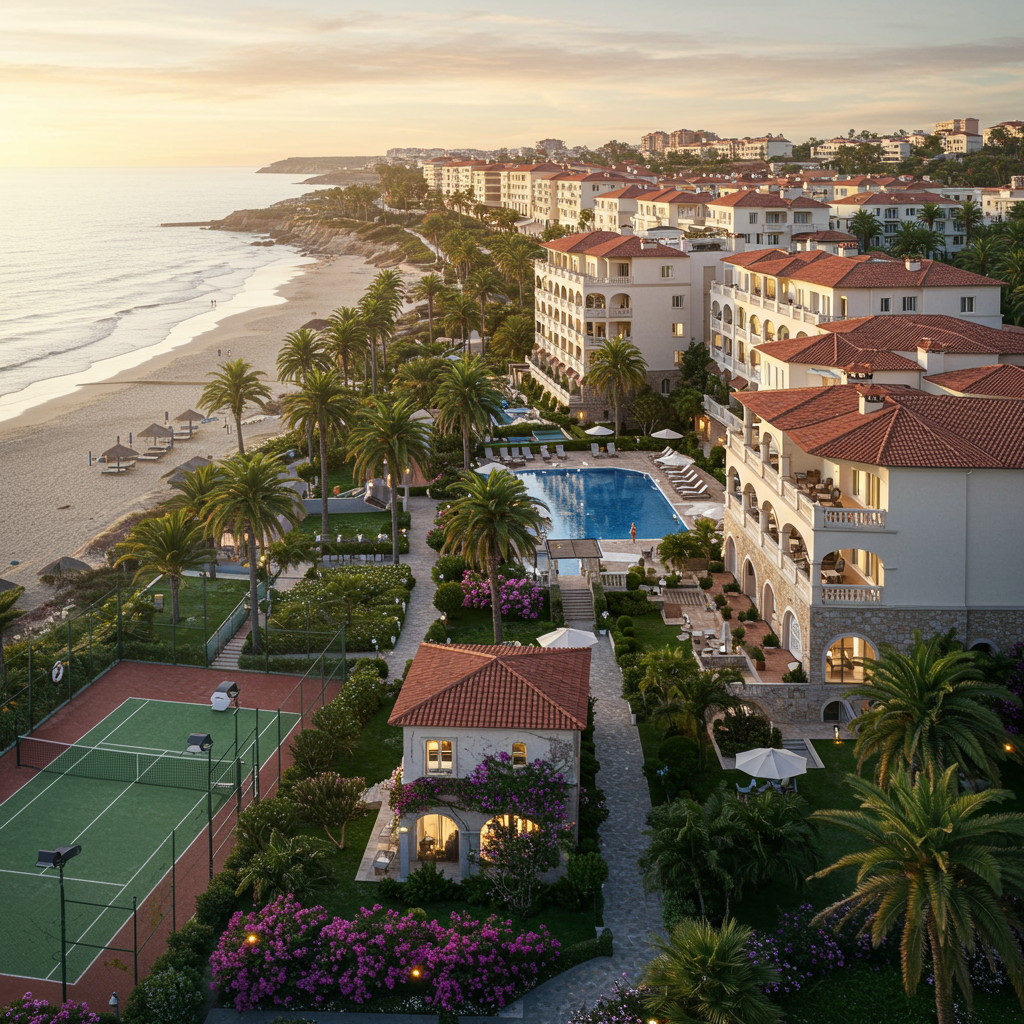 Sea Cliff on the Greens upscale homes and golf course, Huntington Beach